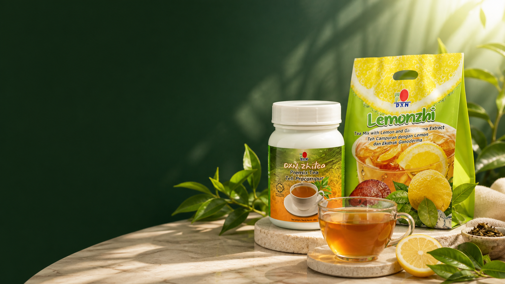 Una pausa fresca, naturalmente DXN